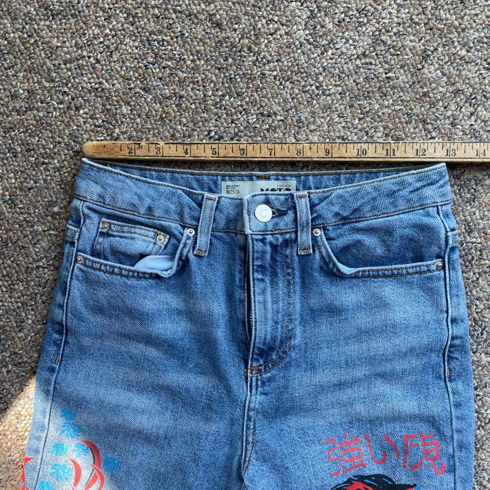 Adorable Topshop Mom Moto Japanese Jeans - Picture 4 of 4